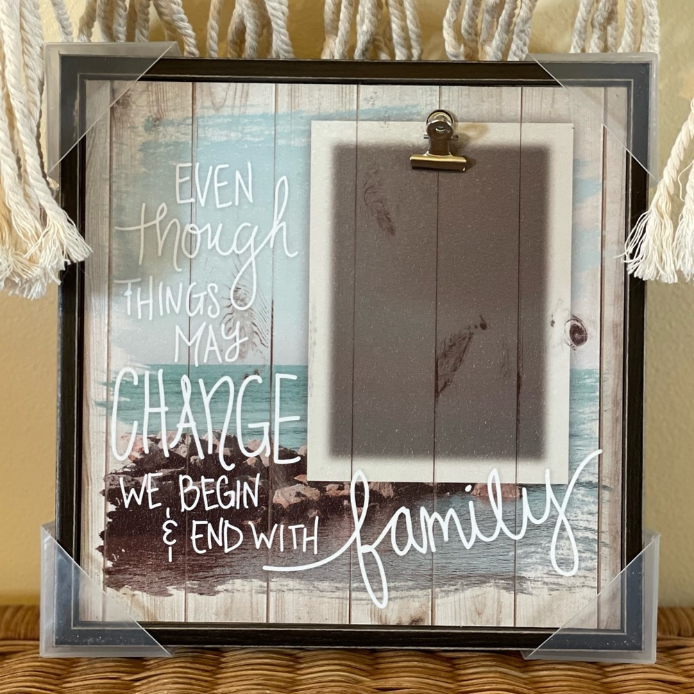 🏝️ Costal Picture Frame with Family Quote 🏝️
